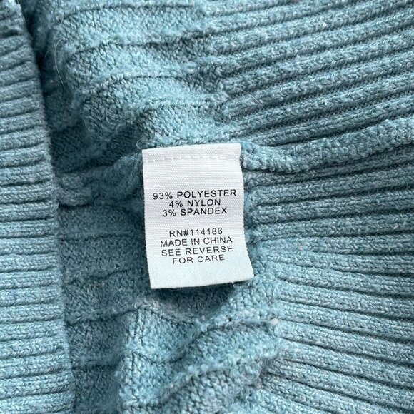 Adyson Parker Knit‎ Pullover Stretch Balloon Long Sleeve Sweater Blue Women M - Picture 7 of 13
